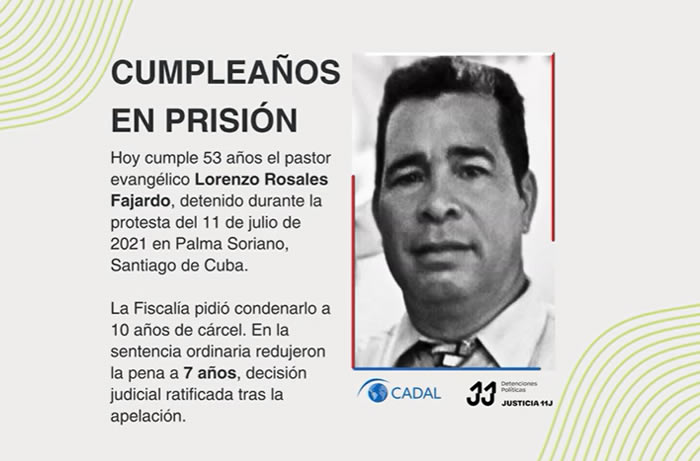 Cumpleaños en prisión: Lorenzo Rosales Fajardo