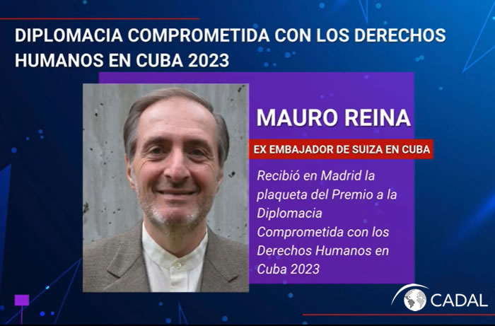 Entrega del Premio a la Diplomacia Comprometida con los Derechos Humanos en Cuba 2023